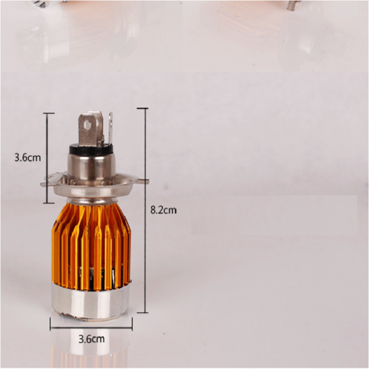 Đèn LED pha xe máy nháy nhiều chế độ màu - chân H4, M5 (H2)