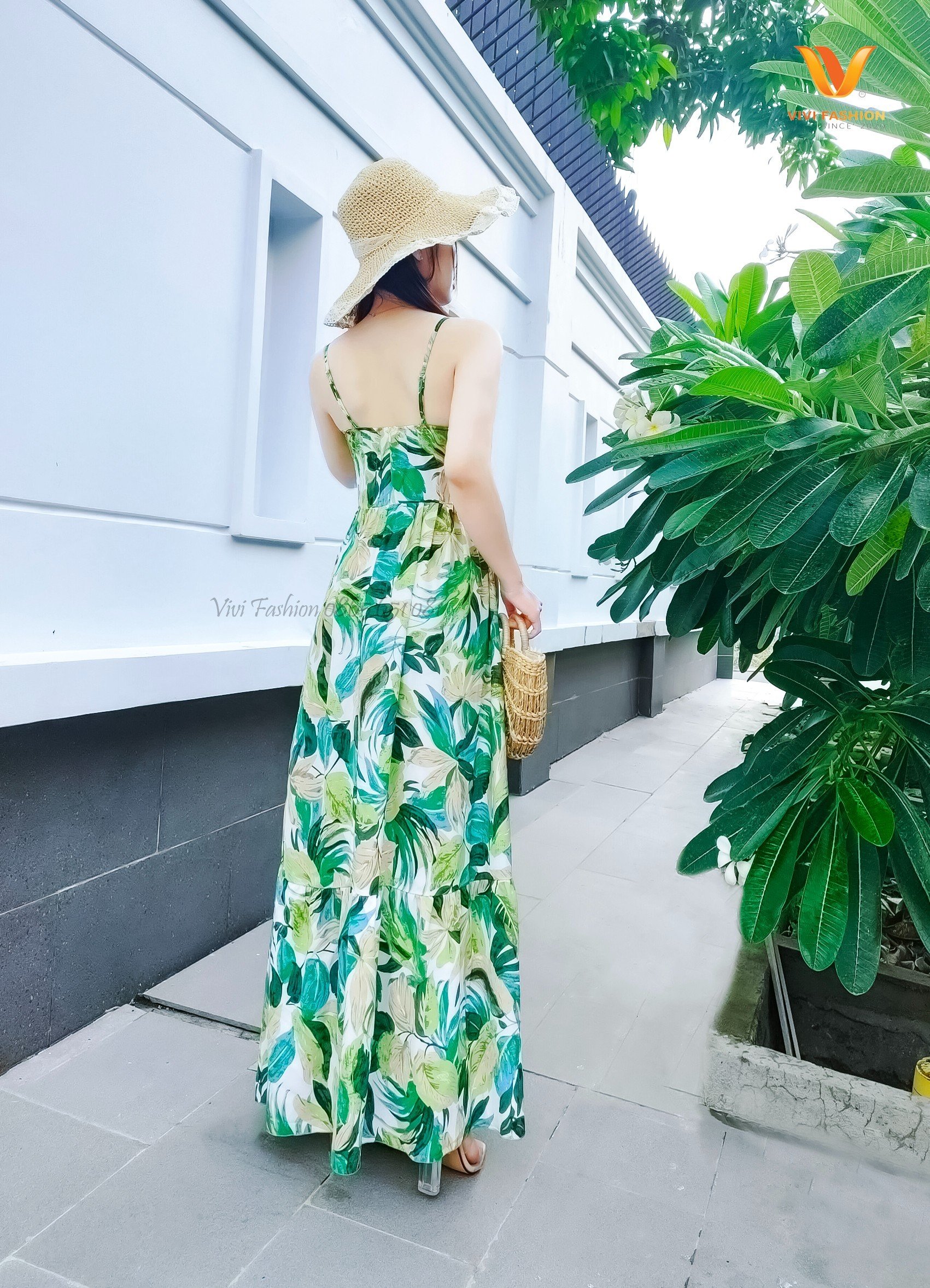 ĐẦM MAXI LỤA MANGO CAO CẤP ĐẦM MAXI HAI DÂY XẺ TÀ ĐI BIỂN ĐI DU LỊCH