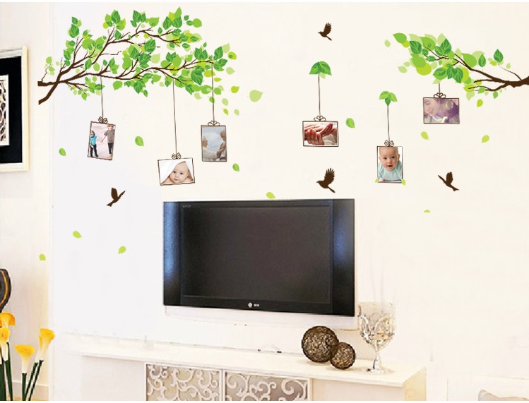 [HCM]Decal dán tường khung ảnh cành cây DCX023 (80 x 150cm)