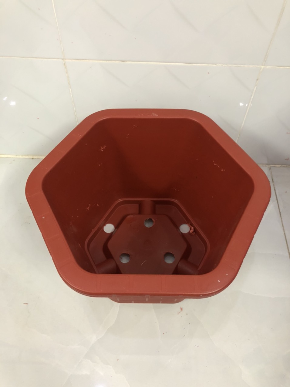 Chậu nhựa trồng cây 5 cái FA380 đỏ