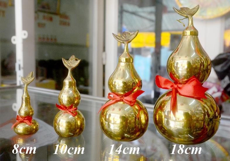 Hồ lô phong thủy bằng đồng-Nhiều cỡ