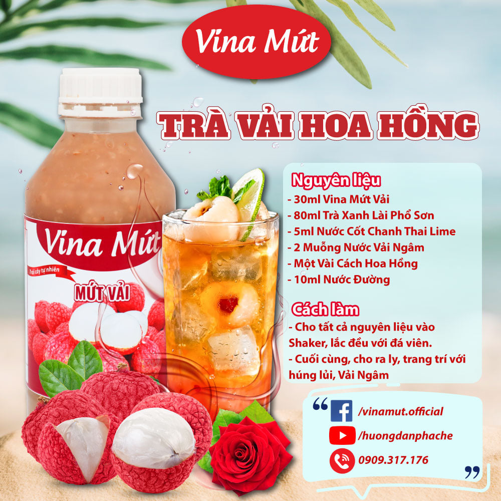 SINH TỐ VẢI VINA MỨT - 1000G