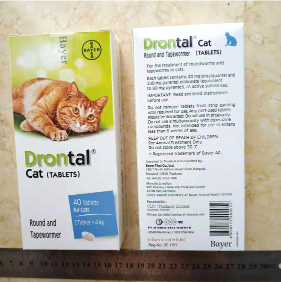 Viên Tẩy Giun Sán Cho Mèo Drontal Cat Bayer