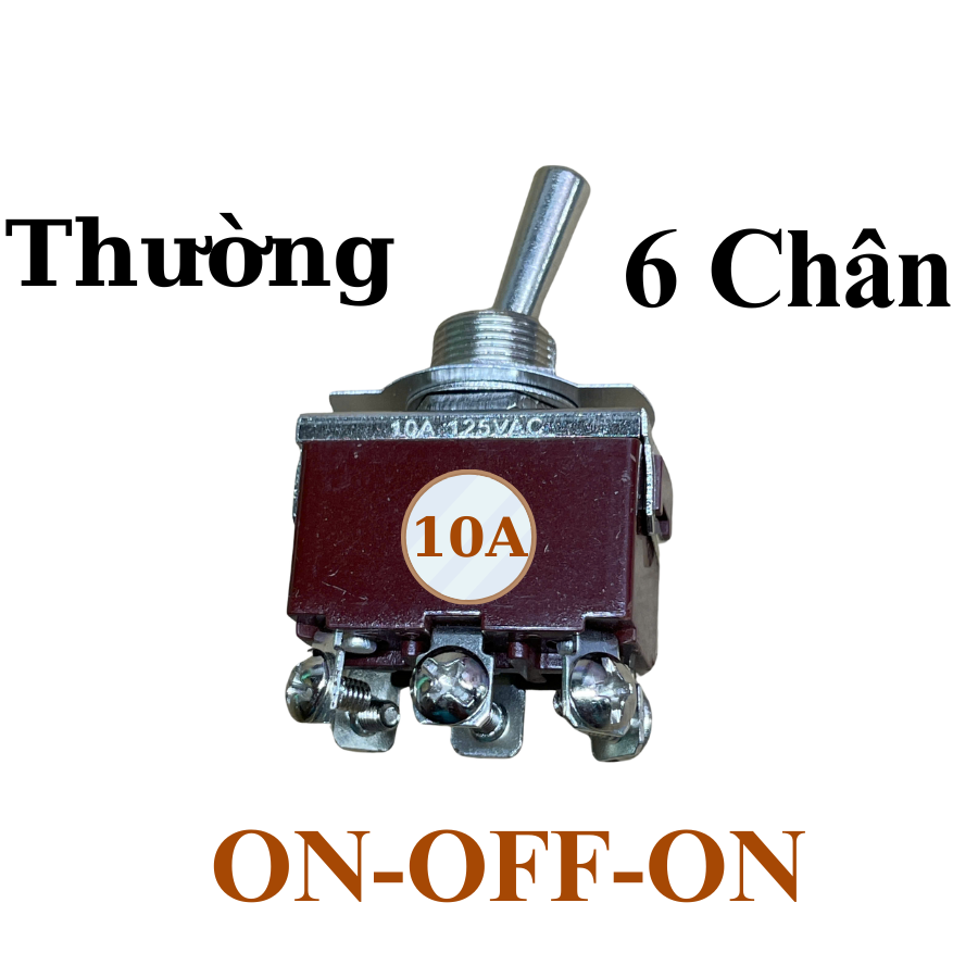 Công tắc gạt đảo chiều 3A-6A-10A-15A lỗ khoét 12mm - Linh kiện điện tử Quỳnh Diễn