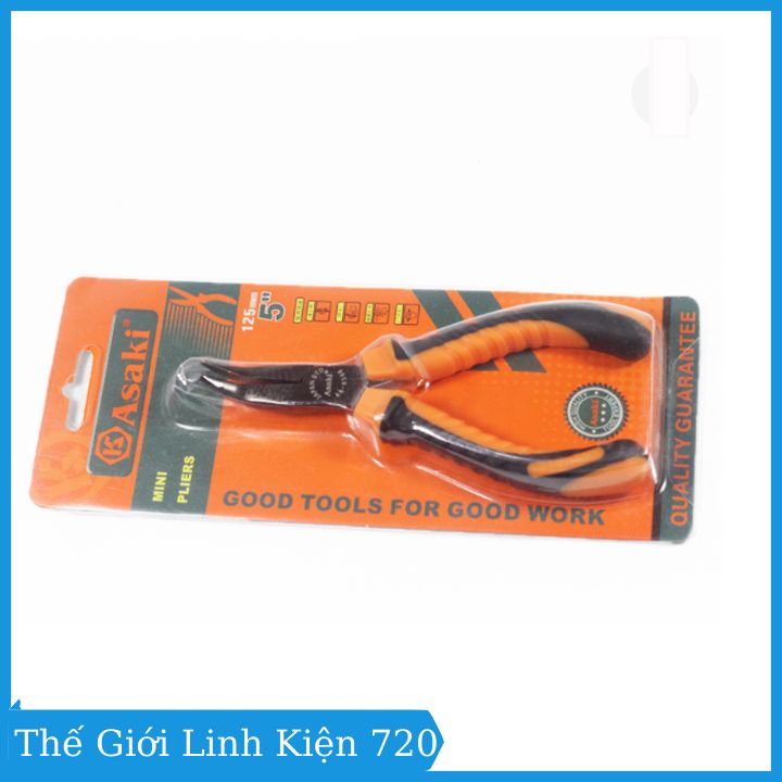 Kìm mỏ nhọn cong Asaki AK-8366