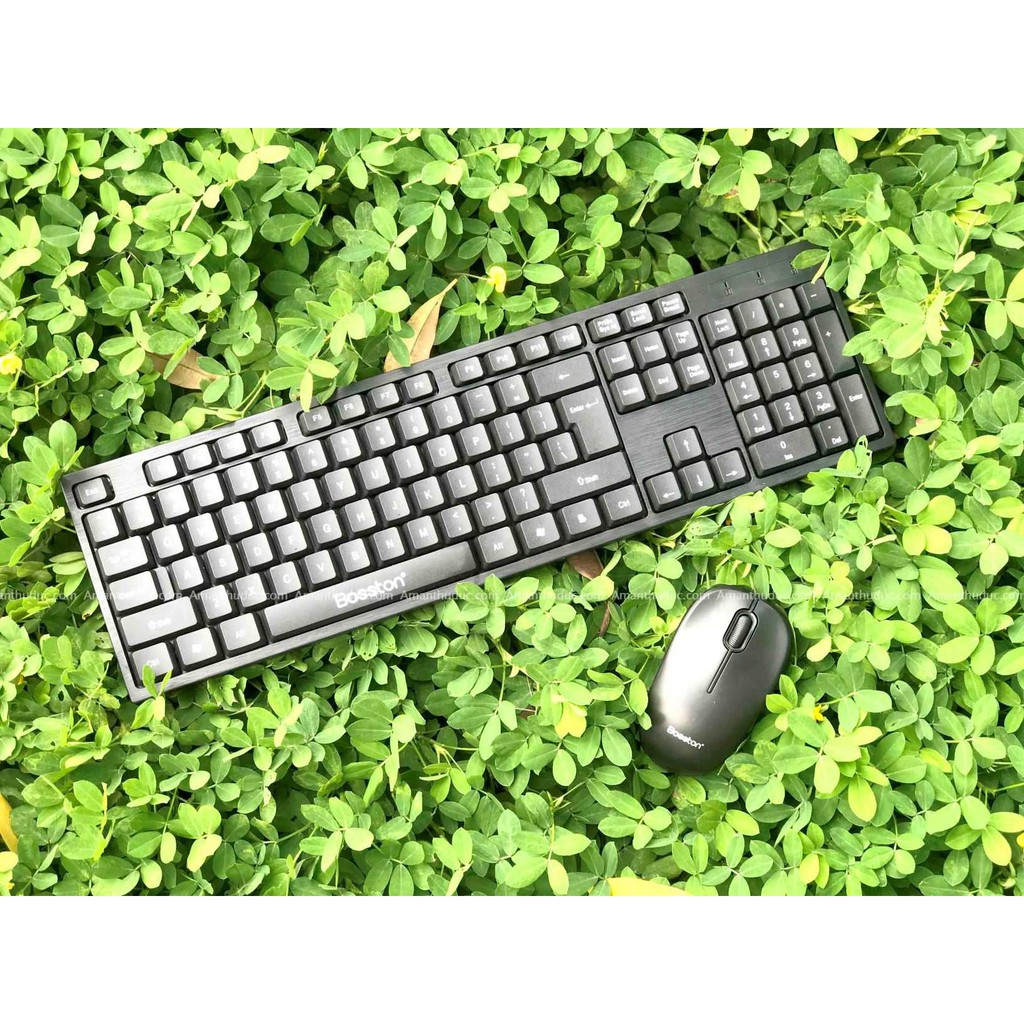 [HCM]Combo Phím chuột không dây Bosston WS 500