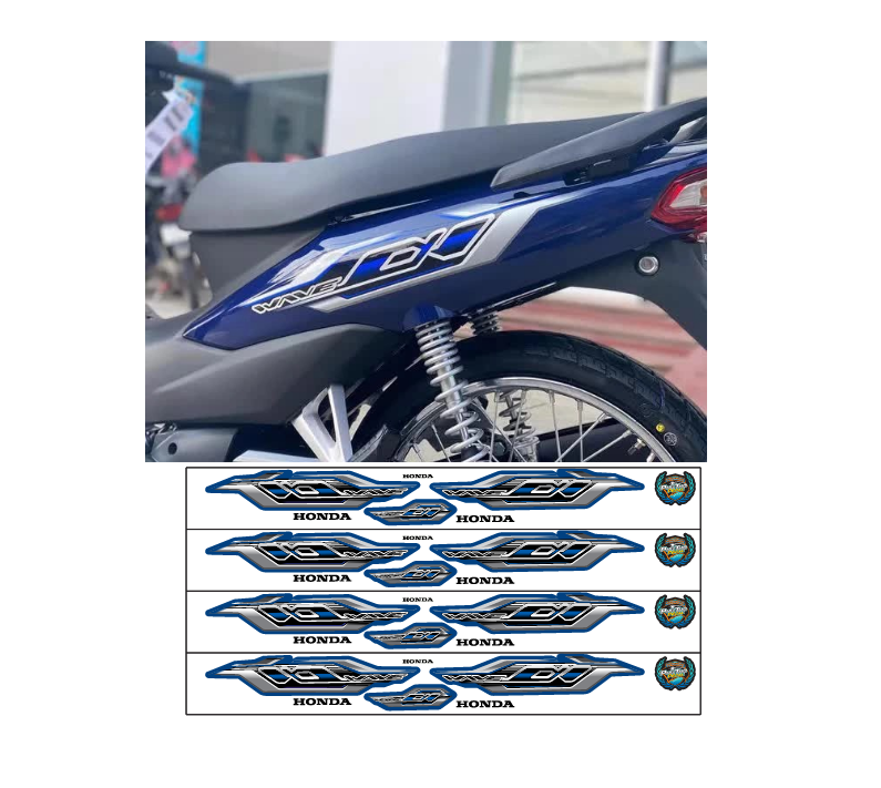 Tem rời wave anpha 2023- mẫu giả zin 110cc