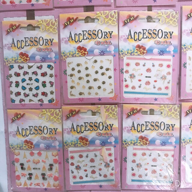 Sticker Dán Móng Tay (12 Bộ)