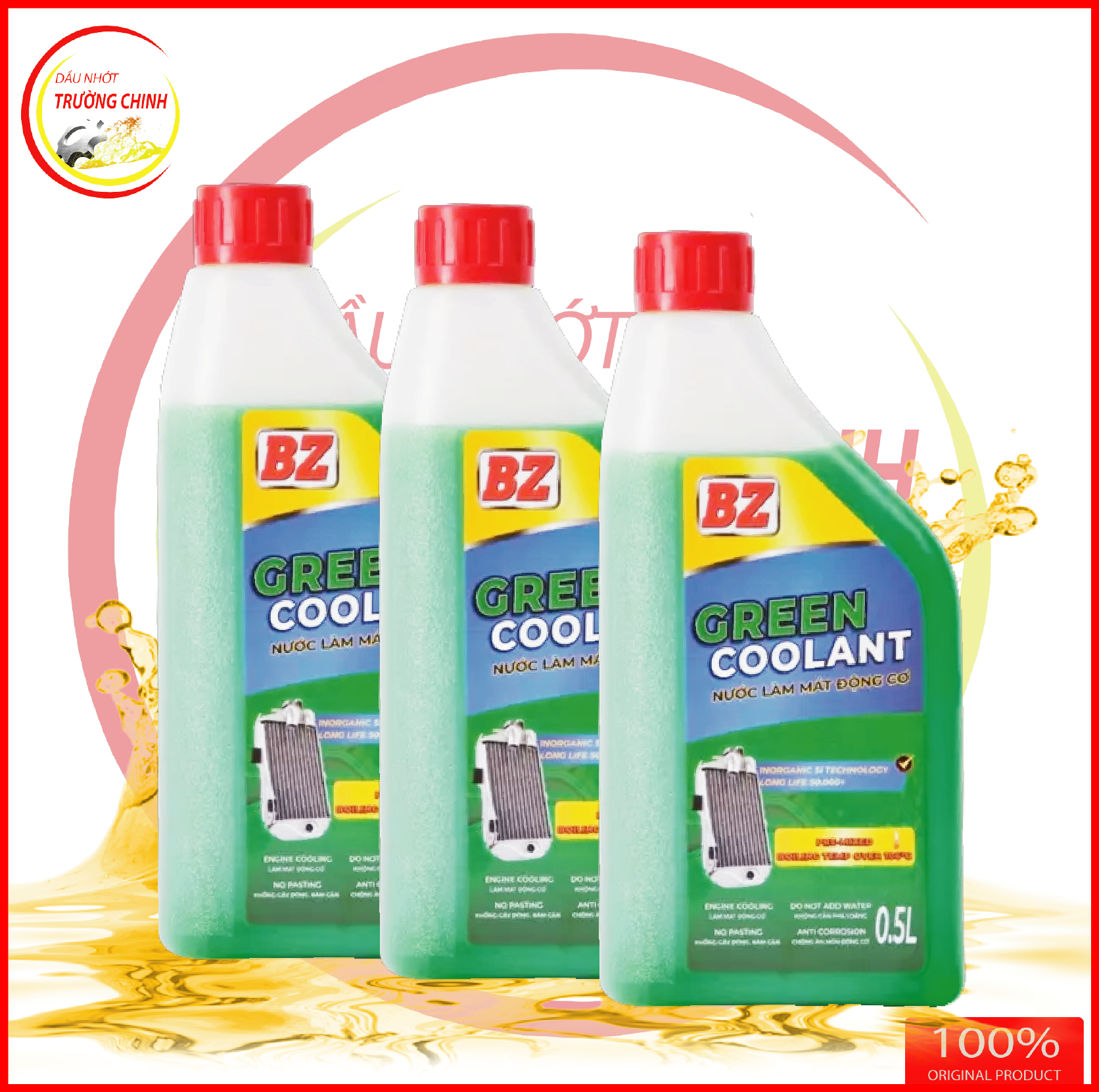 Nước mát BZ Xanh Green Coolant 500ML