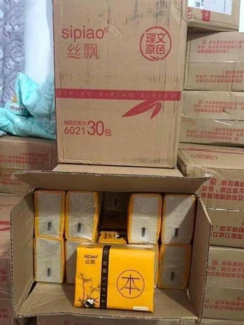 Combo 3 gói Giấy Ăn Gấu Trúc Sipao