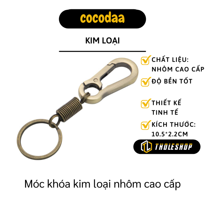 Móc khóa kim loại - Móc khóa Carabiner chịu lực cao, đa năng - Móc khóa đi phượt, đồ bền tốt