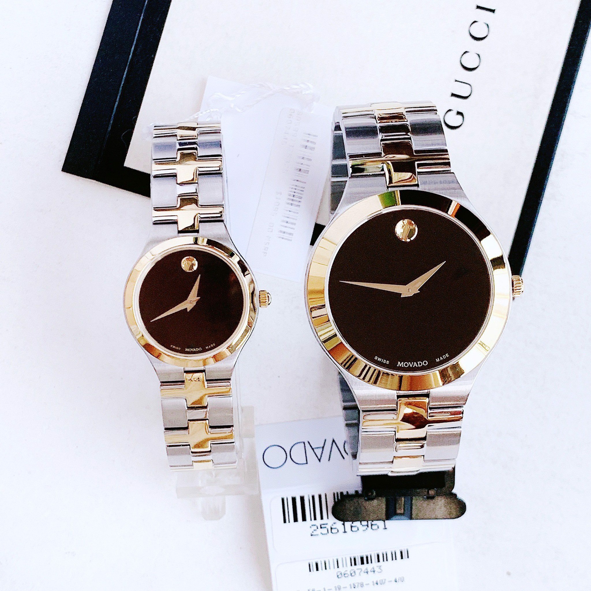 M0vad0 men 40mm luxury fashion high quality waterproof metal strap double watch combo women size 28mm stainless steel case stainless steel bracket, shop Kiwi