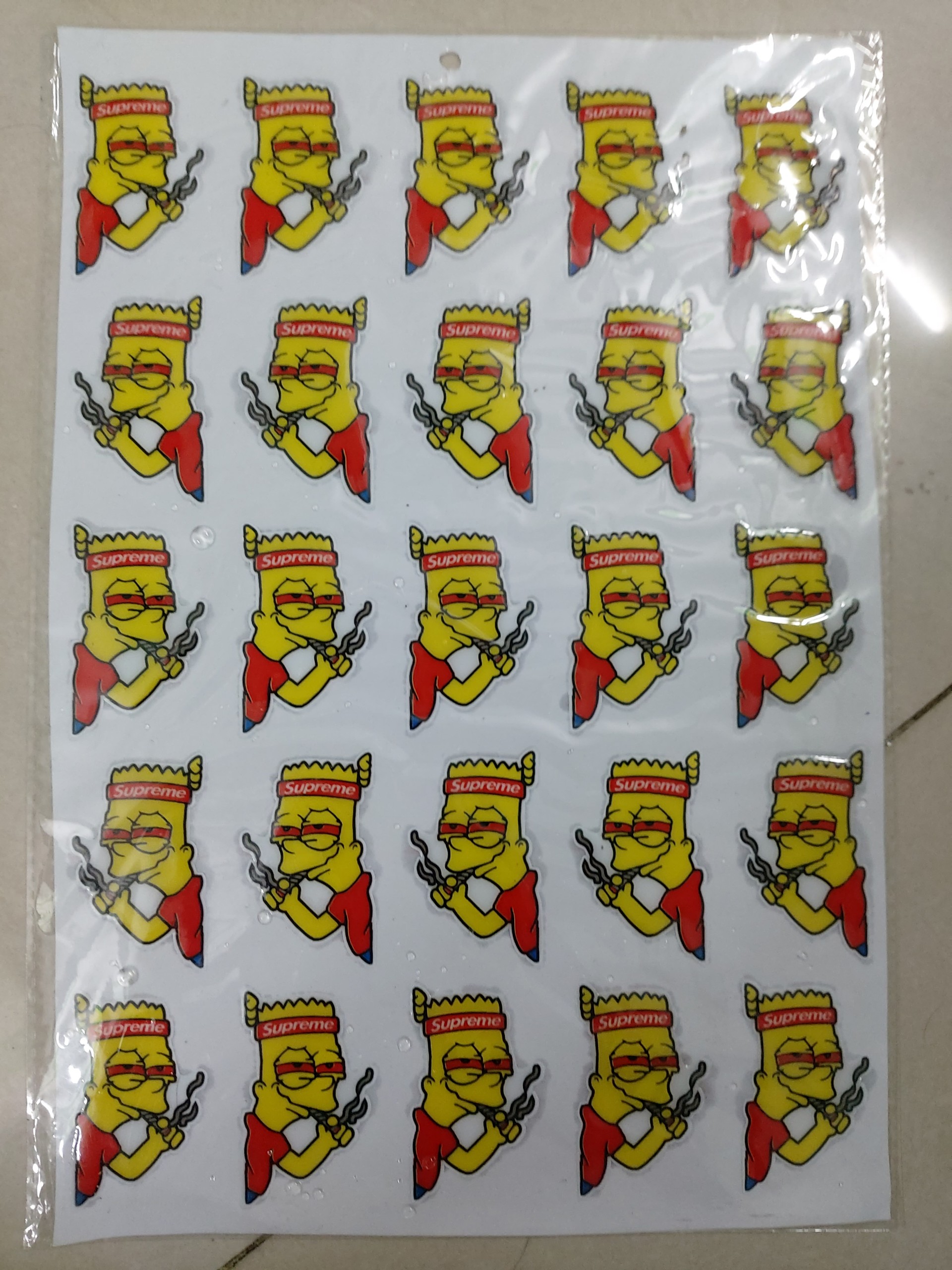 Logo sticker nổi hút thuốc trọn bộ 25 con