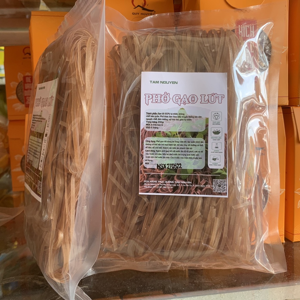 Phở Gạo Lứt hữu cơ túi 200gr