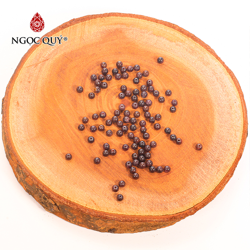 [HCM]Combo 5 viên đá garnet (ngọc hồng lựu) 4mm - Ngọc Qúy Gemstones