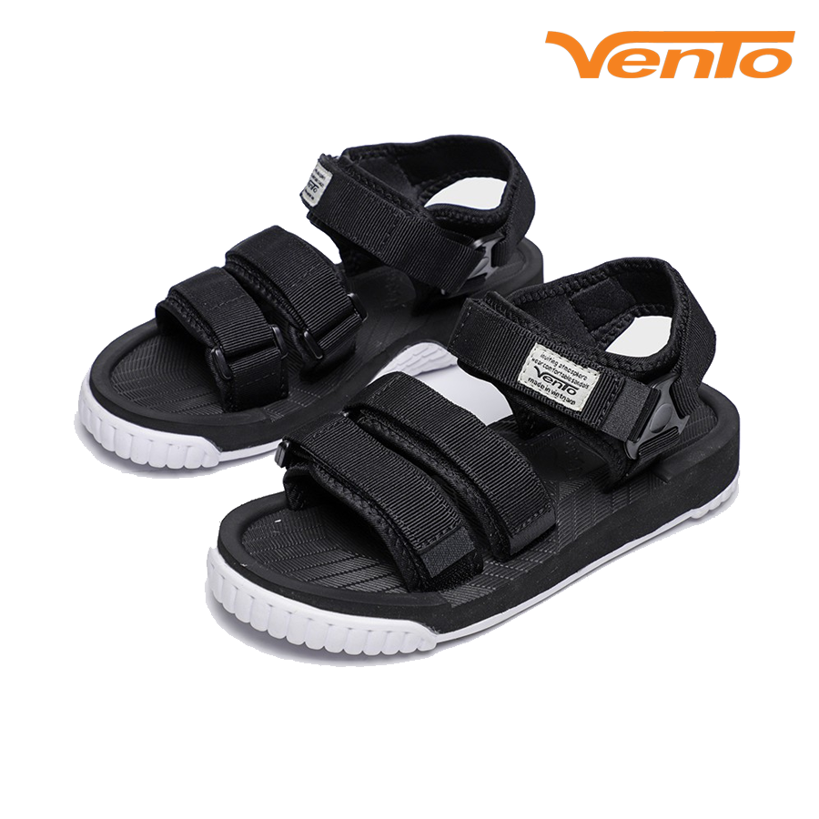 Giày Sandal Vento SD9801 Đen 3 Quai