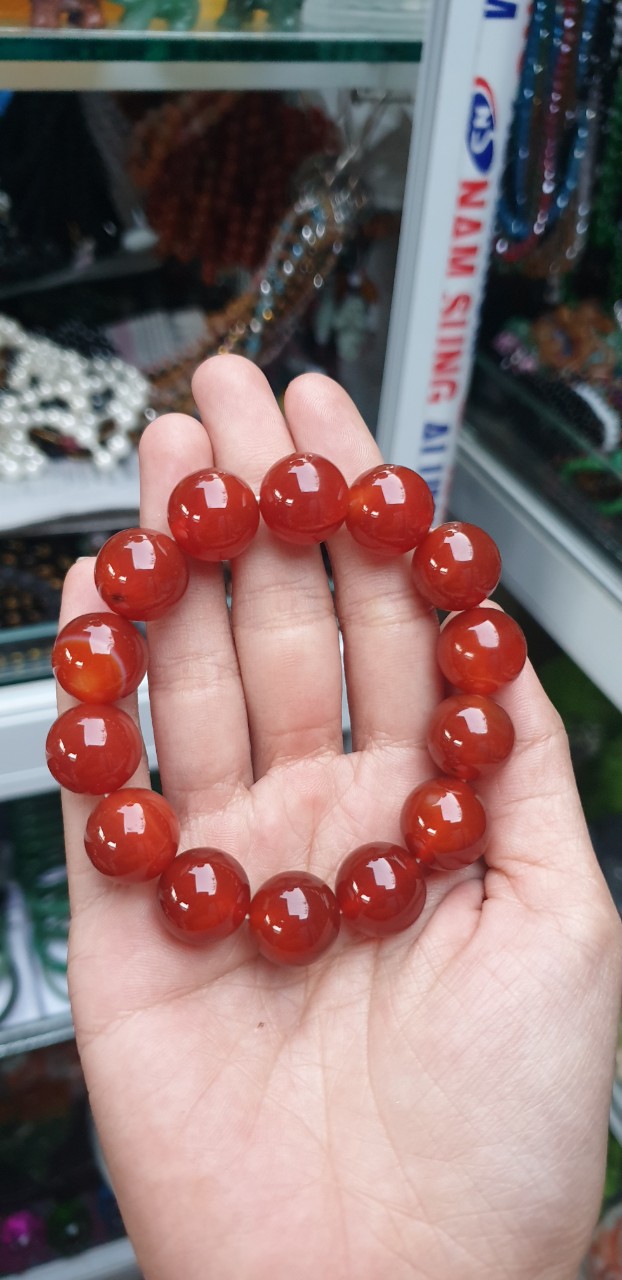 Vòng Tay Đá Thạch Anh Đỏ