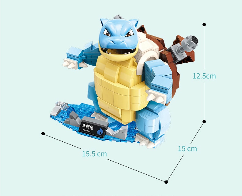 [Hộp Global] Đồ chơi lắp ráp lego Pokemon, Keeppley Pokemon, B0109 – Pokemon - Blastoise (385 Mảnh Ghép)