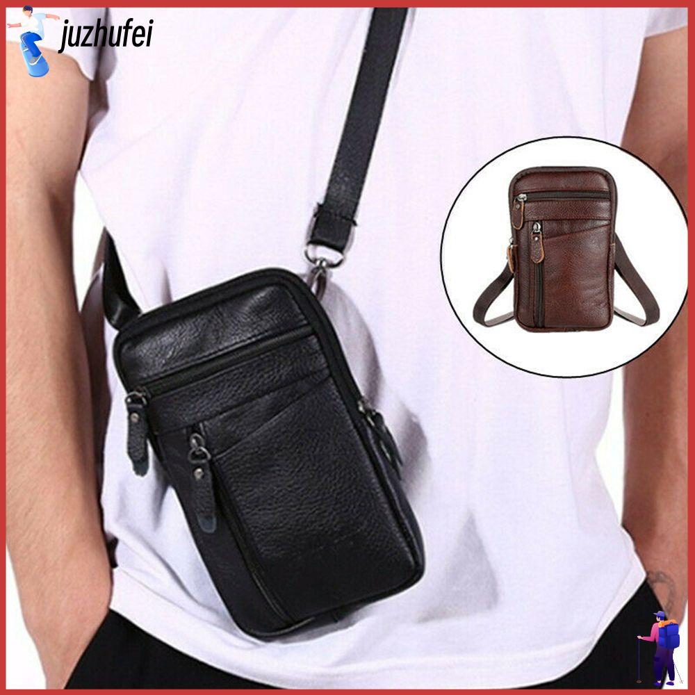 JUZHUFEI Men Waterproof Small Multi-function Sling Bag Phone Pack Shoulder Bag Messenger Bag