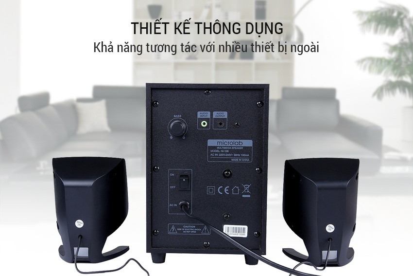 Loa Vi Tính Microlab M-108 2.1 (11W) [office]