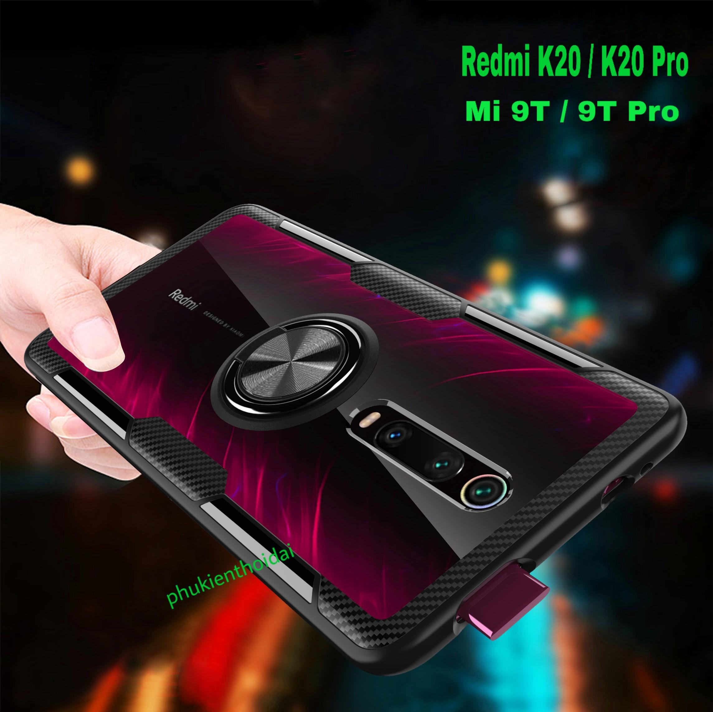 Ốp lưng Xiaomi Mi 9T / Mi 9T Pro / K20 / K20 Pro dùng chung chống sốc giá đỡ mặt lưng trong viền màu cao cấp