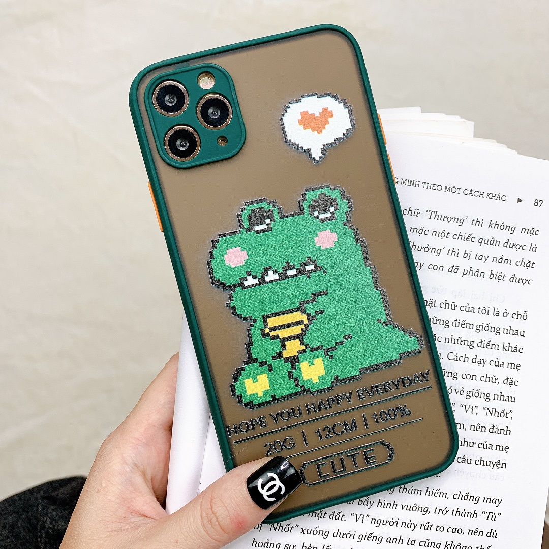 Ốp Lưng Nhám Chống Sock Va Đập Bảo Vệ Camera Happy Everyday