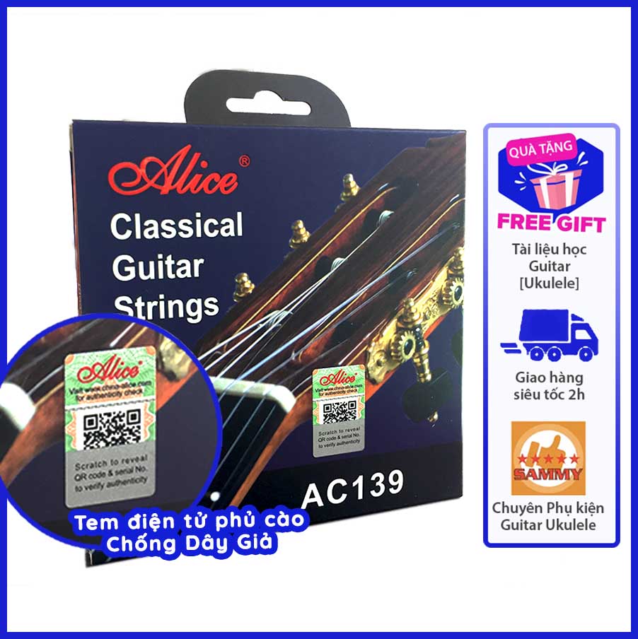 [HCM]DÂY ĐÀN GUITAR CLASSIC ALICE AC130 - AC139 - A107BK