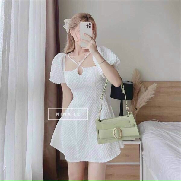 Váy đầm nữ chất liệu lụa xốp cực ky đep lun
