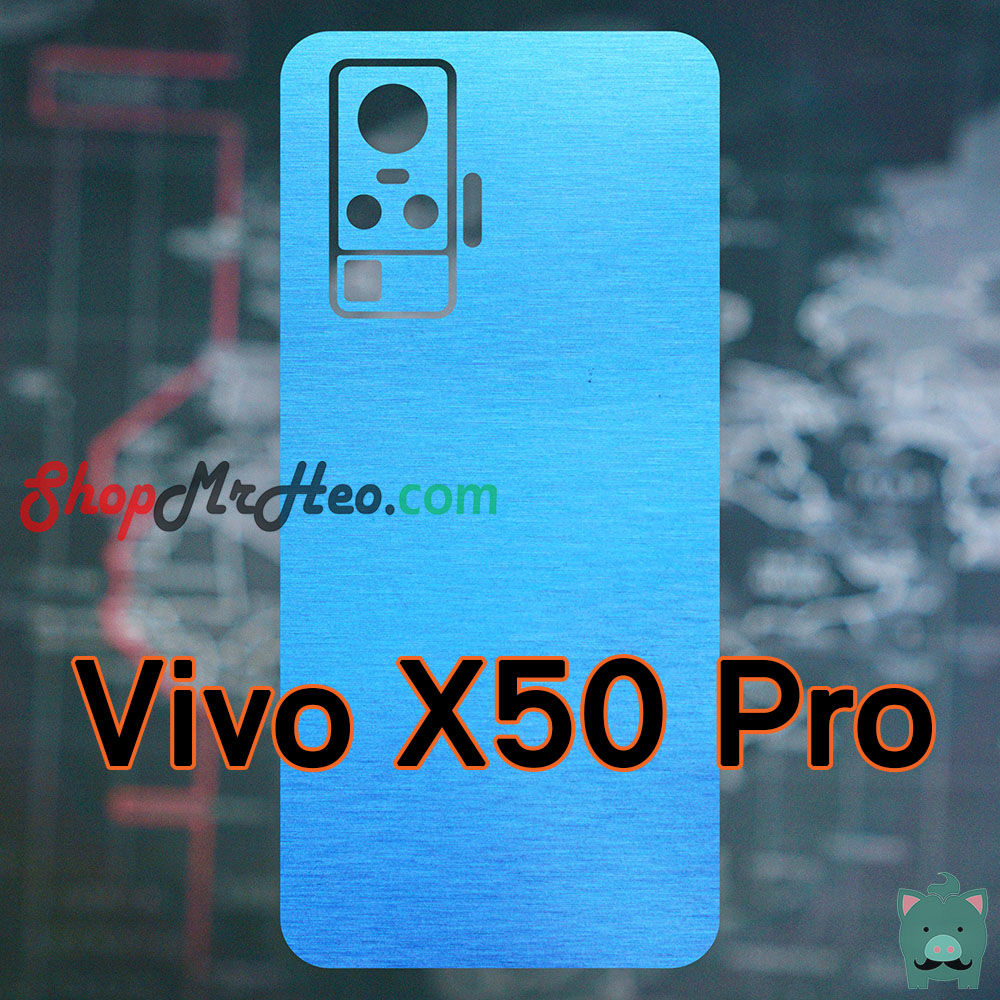 Dán Skin Màu Mặt Sau Lưng Nhôm Xước Vivo X70 Pro Plus - X70 Pro - X60 Pro - X50 Pro