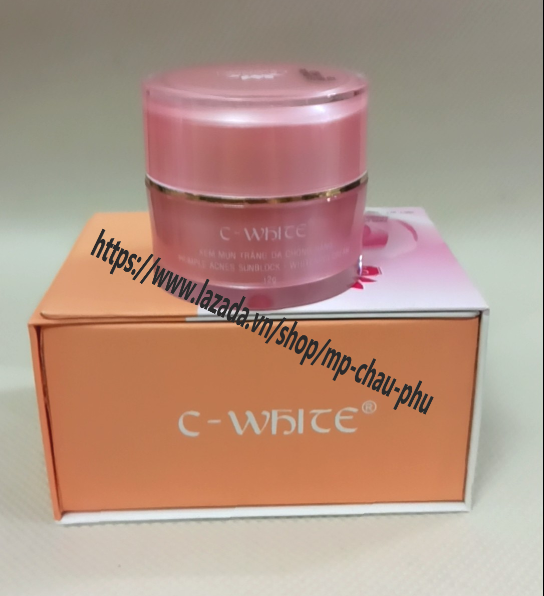 C white kem mụn trắng da chống nắng 12g