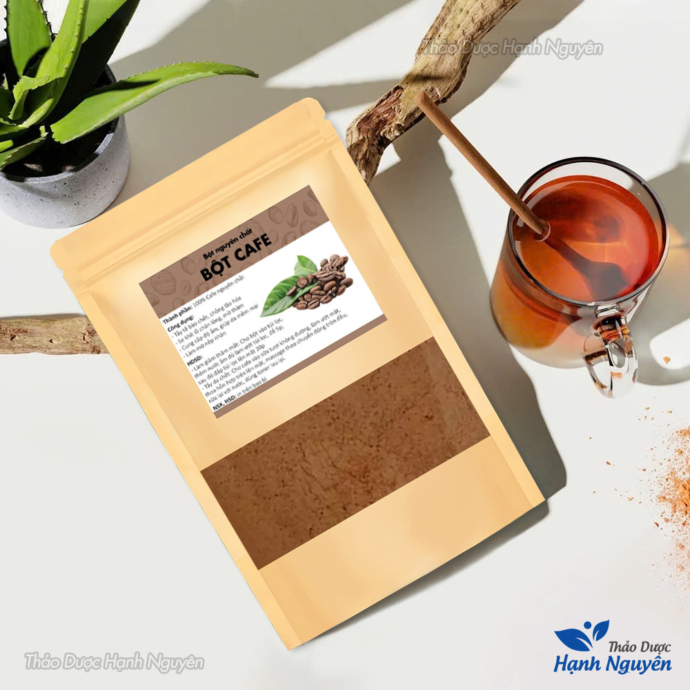 Bột cà phê nguyên chất 100g (Cafe đắp mặt, tẩy da chết, dưỡng trắng) - Thảo Dược Hạnh Nguyên