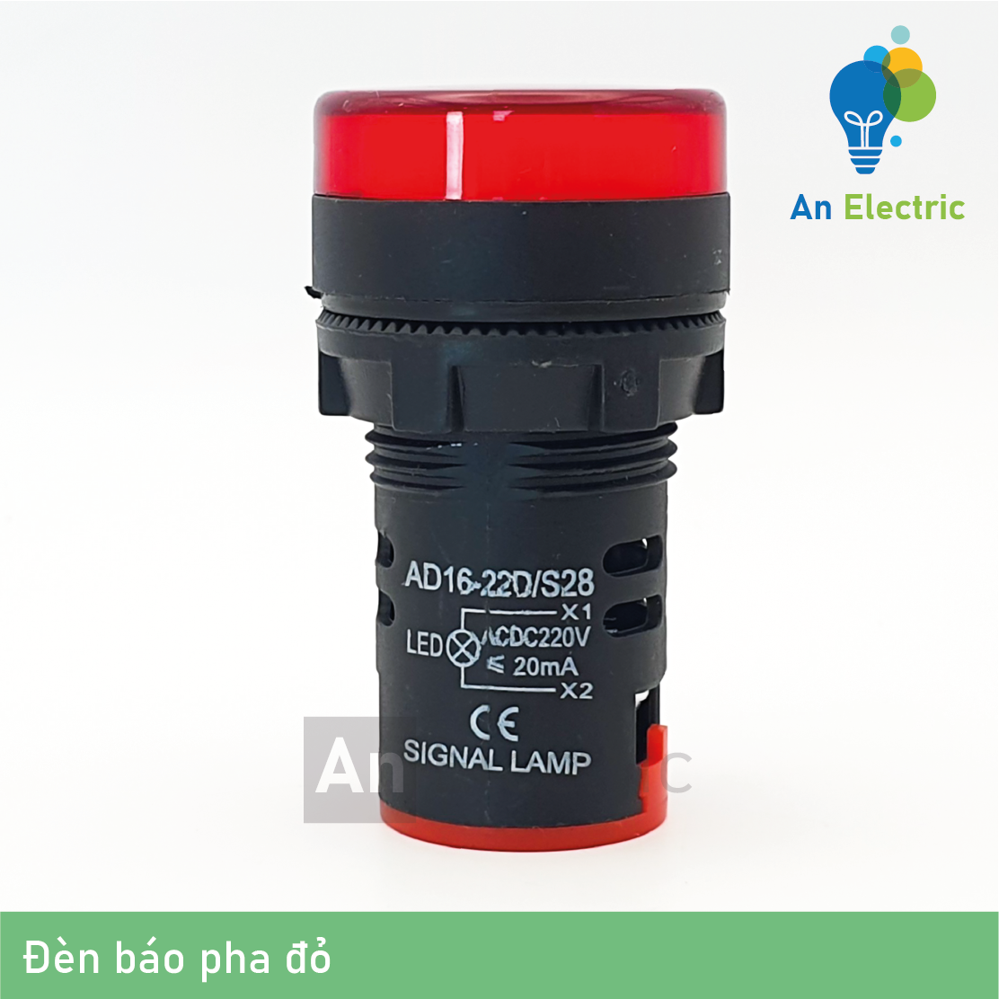 Đèn báo pha phi 22mm điện áp 220V – Đèn led báo pha tủ điện