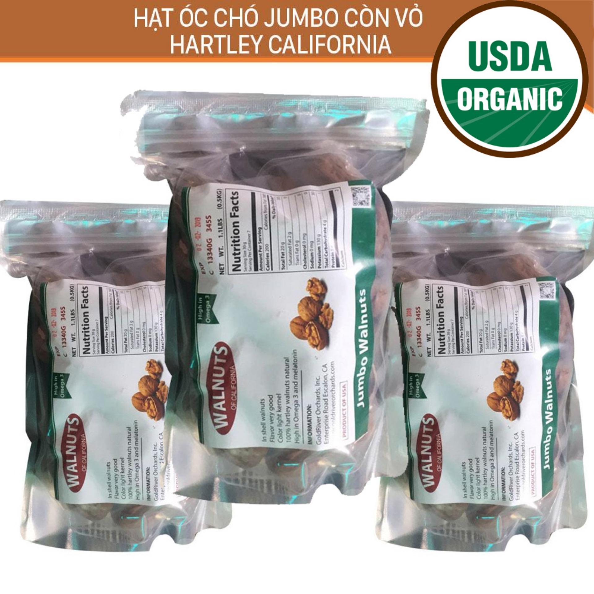 [HCM]Hạt óc chó Hartley California - 500g (Nhập Mỹ)