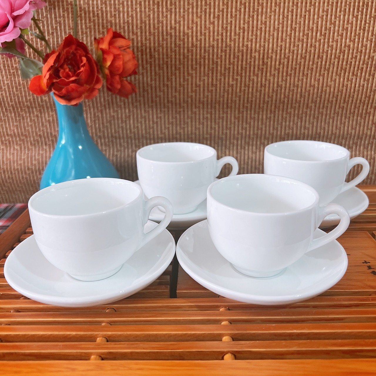 Bộ ấm chén uống trà ⚱ gốm sứ bát tràng ⚱ minh long trắng s2-3 bộ ấm trà đẹp gomphuquy tln03