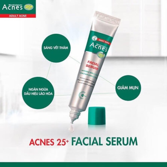 Acnes 25+ facial serum – tinh chất chuyên biệt cho da mụn