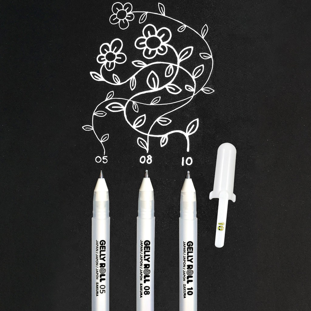 Bút Sakura Gelly Roll White Màu Trắng