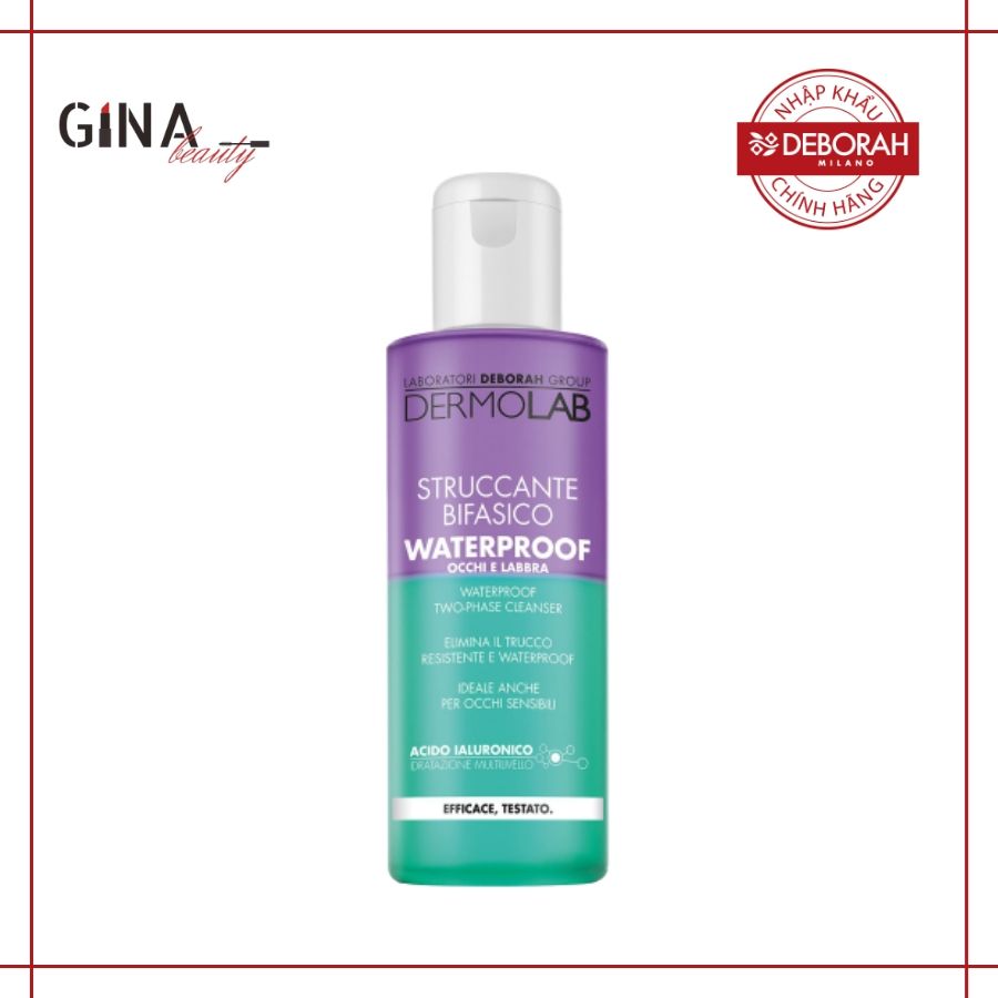 [CHÍNH HÃNG] Nước tẩy trang mắt và môi - Deborah Milano Waterproof Two-Phase Cleanser 150ml