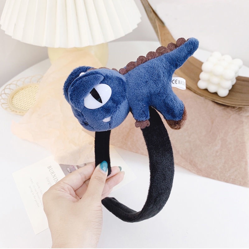 Cài Tóc Bờm Tóc Khủng Long Thú Bông Nhiều Màu Siêu Kute