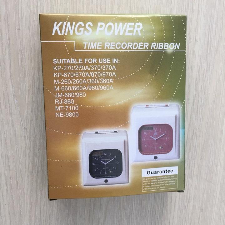 Ruy băng máy chấm công thẻ giấy Kings Power.