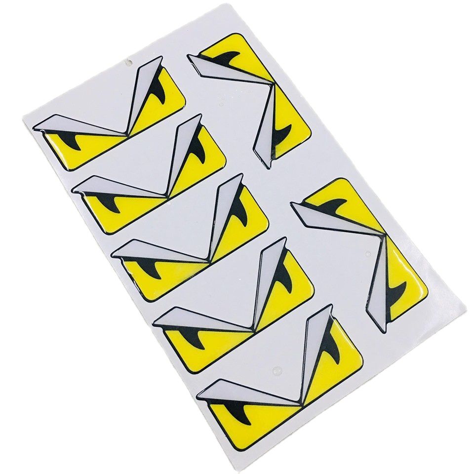 Nguyên tấm tem nổi, decal nổi hình mắt cú keo dán cực chắc đủ màu