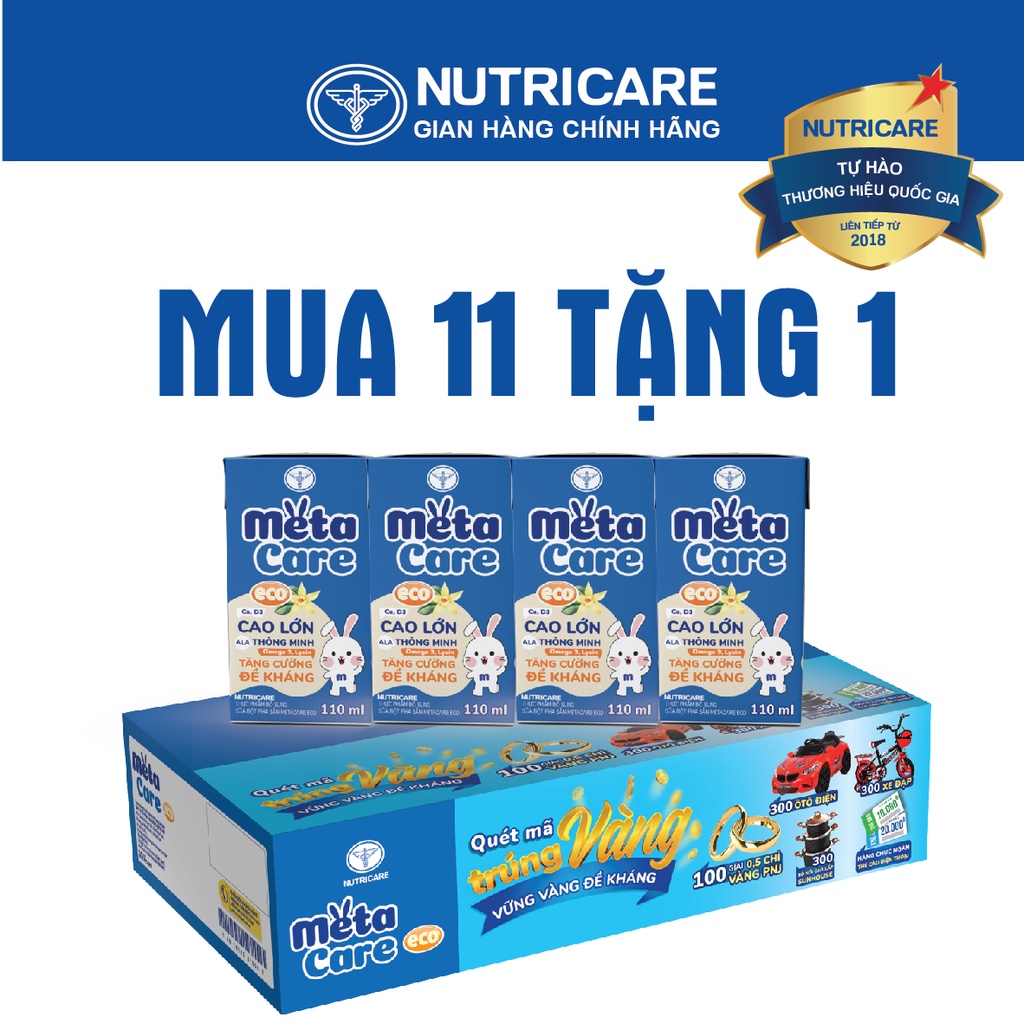 Sữa bột pha sẵn Metacare 110ml hộp Date mới nhất