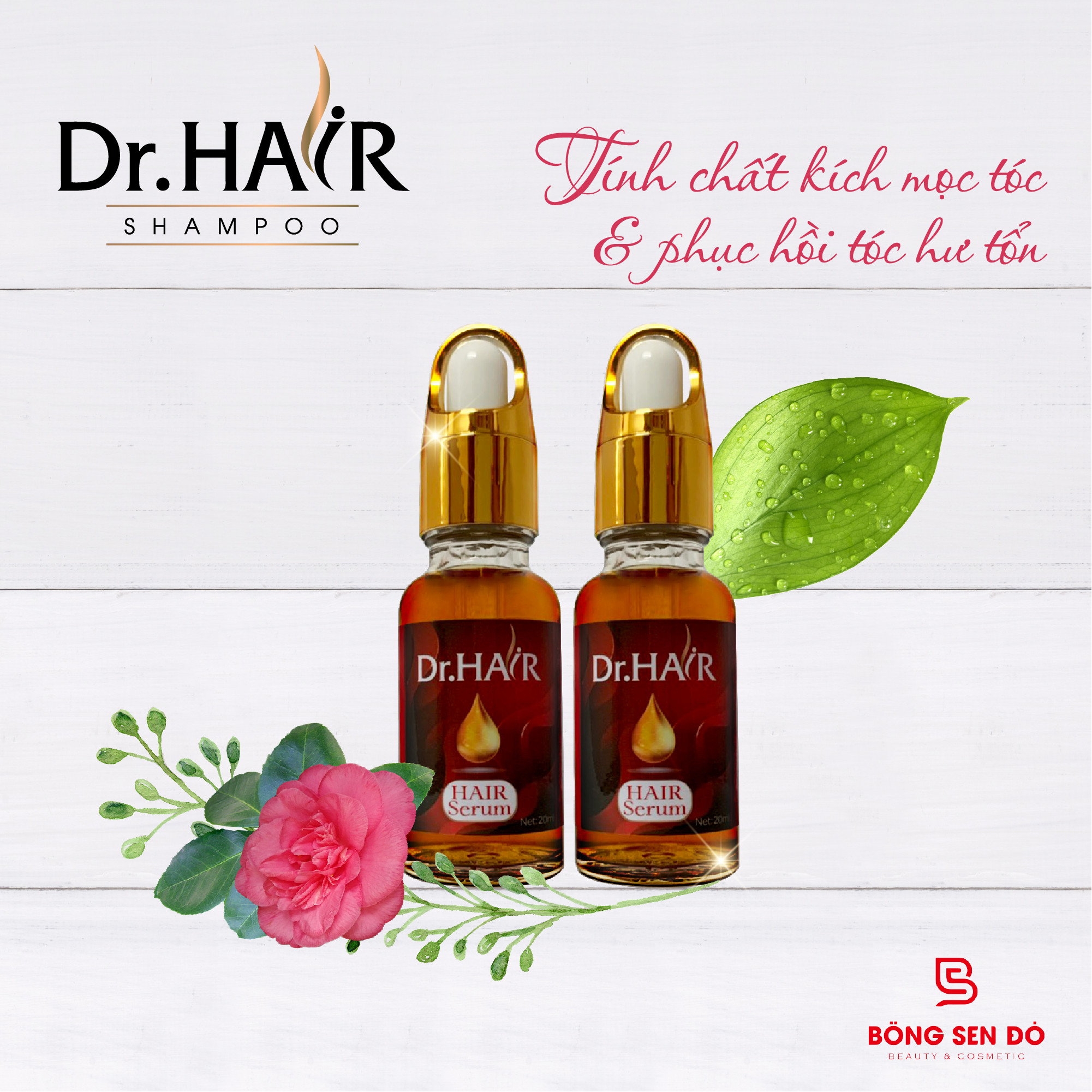 Combo Tinh Chất Hỗ Trợ Mọc Tóc Và Kích Thích Mọc Tóc 20ml Dr Hair