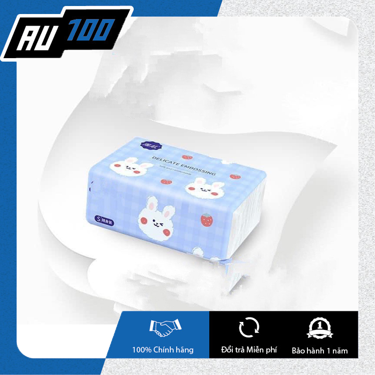 [AU100] Giấy Ăn Thỏ Trắng Siêu Dai, Siêu Mịn (Hàng Nội Địa Trung Quốc)