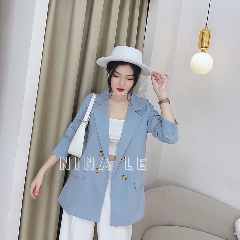 [25-27.4 Hoàn tiền 15%] SÉT BỘ VEST NỮ ÁO CROSTOP SIÊU SANG CHO CÁC NÀNG-JUNA-LĐ