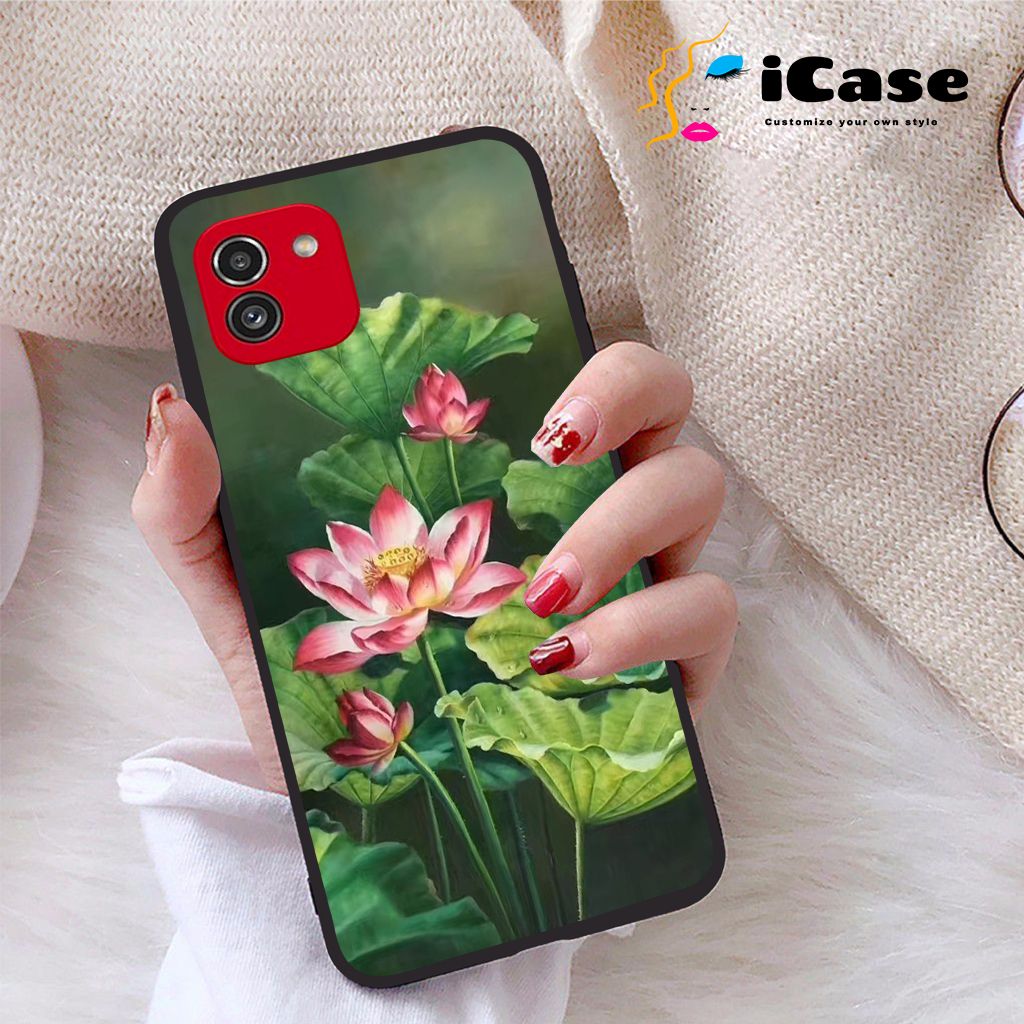 Ốp lưng Samsung Galaxy A03 viền dẻo TPU BST Sen