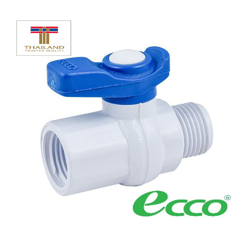 [HCM]Van khóa nước Ecco Thailand 1 răng trong 1 răng ngoài phi 21 (1/2")
