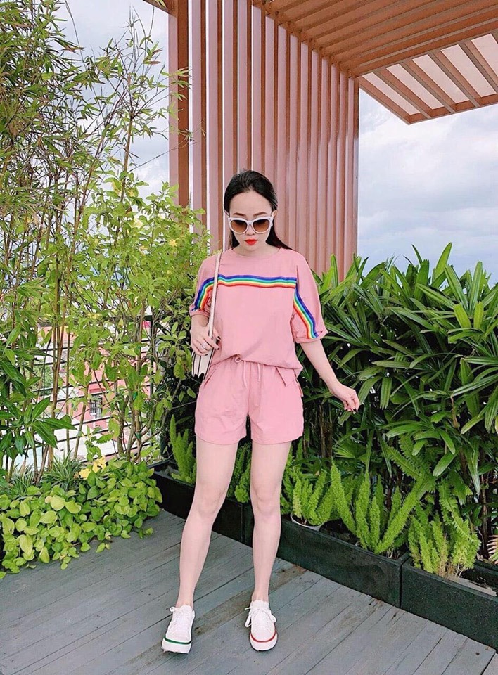 [HCM]SET BỘ ĐÙI PHỐI VIỀN SỌC  SIÊU DỄ THƯƠNG(CÓ SIZE 3XL:70-80KG)