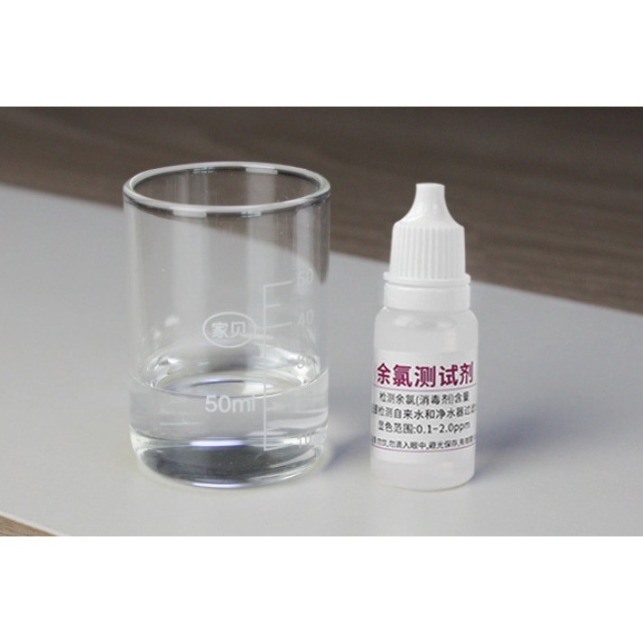 Dung dịch thử clo dư trong nước máy - lọ test dung dịch 10ml