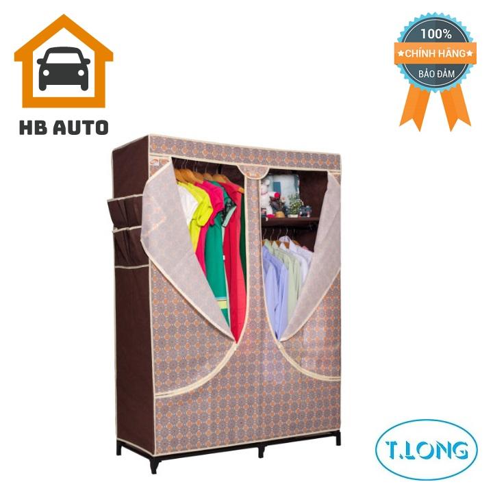 [FreeshipMAX] Tủ Vải Thanh Long 03- TVAI03 có 2 buồng (118x46x158 cm)