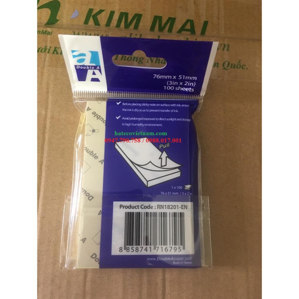 Giấy nhắn DoubleA 3x2 (76x51mm) - Giấy note